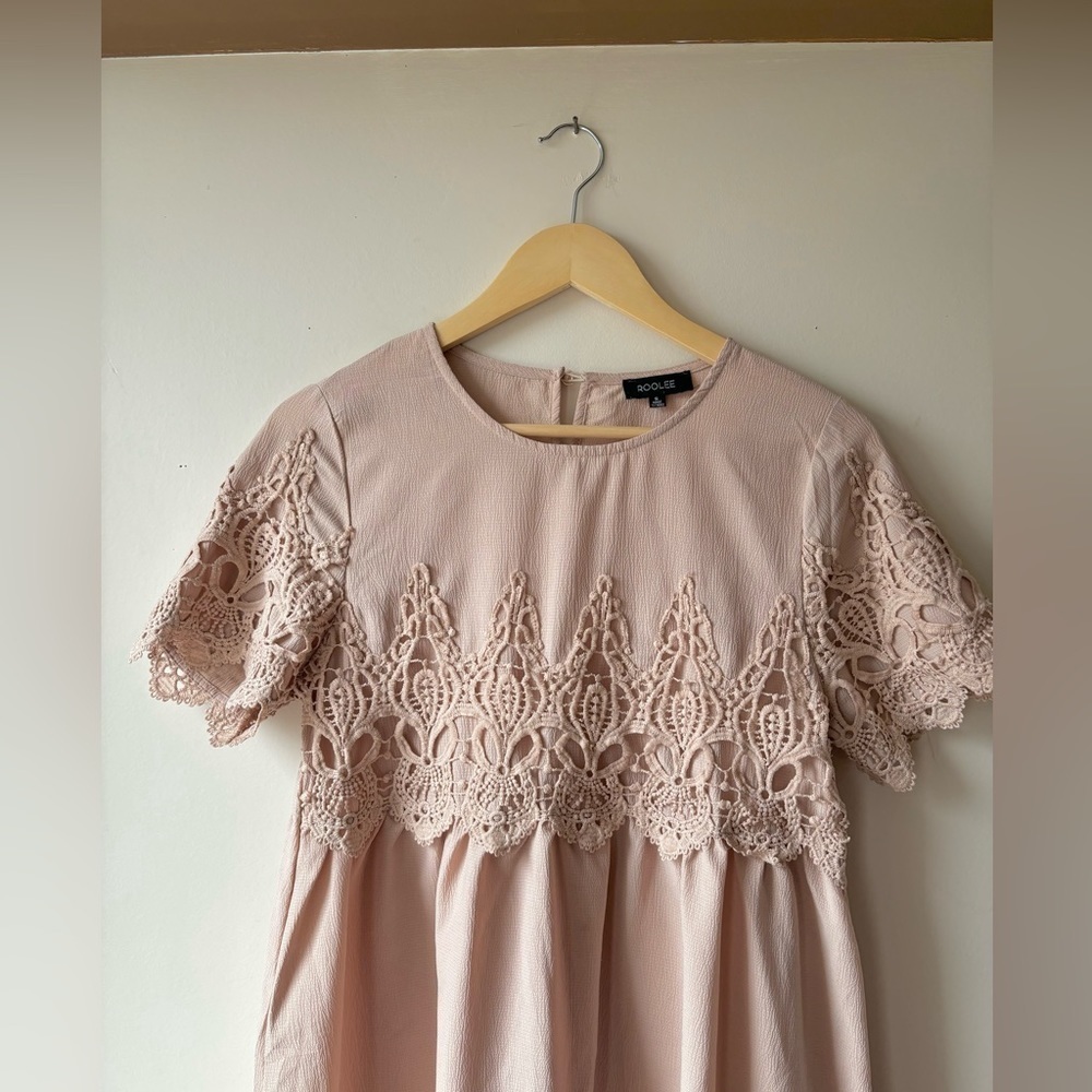 ROOLEE | Pale pink midi dress | S - Picture 3 of 6